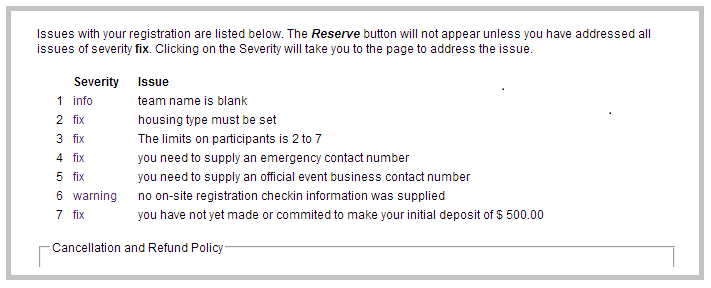 Issues during team registration for Global Finals