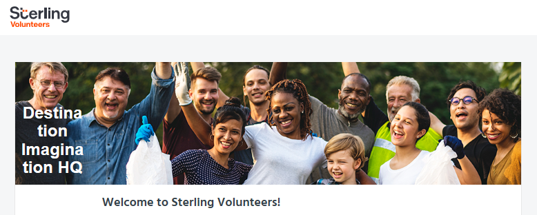 Sterling Volunteers email header